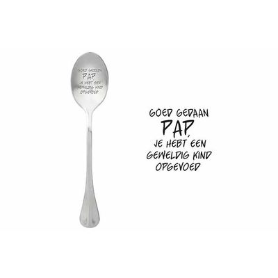 One Message Spoon Set6 Goed Gedaan Pap, Je Hebt Een Geweldig Kind Opgevoed  ONE MESSAGE SPOON