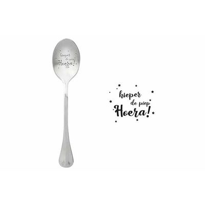 One Message Spoon Set6 Hieper De Piep Hoera  ONE MESSAGE SPOON