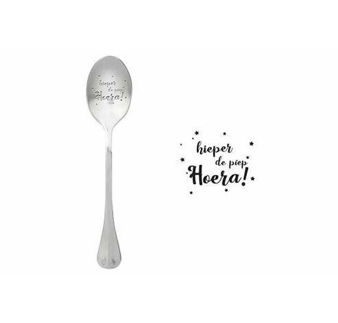 One Message Spoon Set6 Hieper De Piep Hoera  ONE MESSAGE SPOON