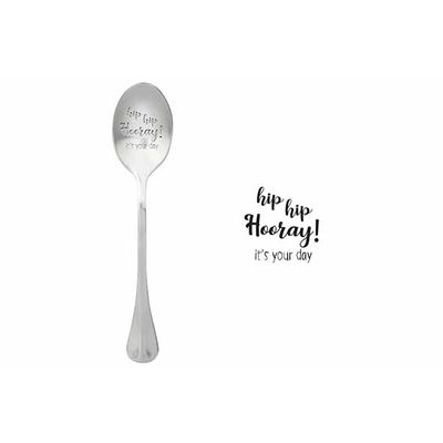 One Message Spoon Set6 Hip Hip Hooray It S Your Day  ONE MESSAGE SPOON