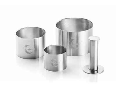 Garneerring Set3 D5/7/9cm Met Pusher 