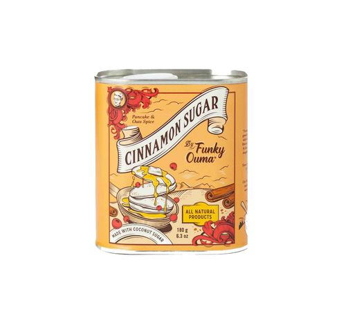 Tin Cinnamon Sugar 180g  Funky Ouma