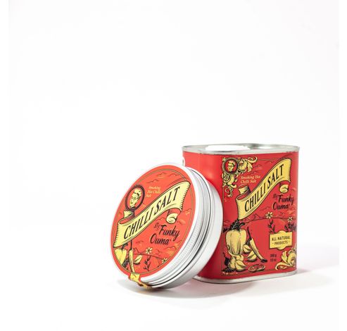 Tin Chilli Salt 280g  Funky Ouma