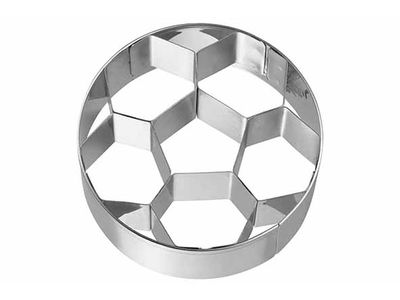 Koekjesvorm Voetbal Groot 2,5x6,5xh6,5cm 