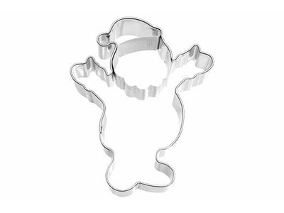 Koekjesvorm Kerstman 2,5x6xh8,5cm 