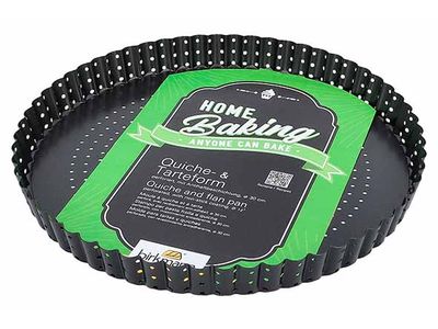 Home Baking Taart- En Quichevorm 30x30xh3cm Perf. Losse Bodem - Non-stic