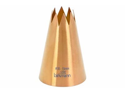 Spuitmondje Ster Nr18  D1,5cm Koper Kleur