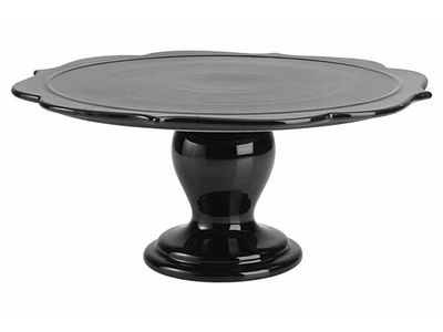 Avantgarde Taartschotel D34xh15,5cm Zwart Glossy