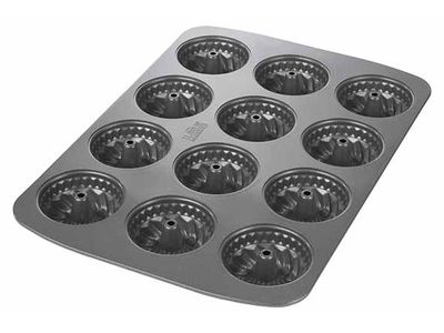 Easy Baking Bakplaat Voor 12 Mini-cakes Tulband D7cm - 37x26x3cm