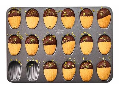 Easy Baking Bakplaat Voor 18 Madeleines 6,5cm 37x26x1,5cm - Non-stick