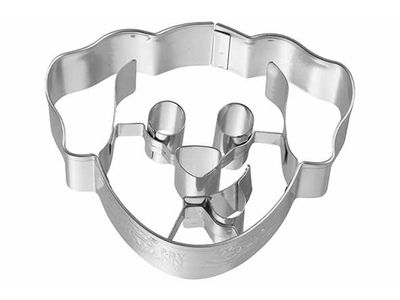 Koekjesvorm Honden Hoofd 2,5x7xh5,6cm 