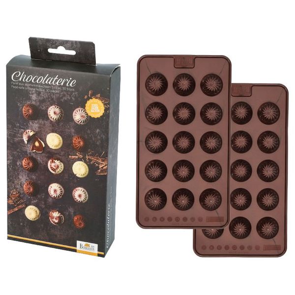 Chocolaterie Chocoladevorm Set2 Ring Cake - 15 Pralines Per Vorm 