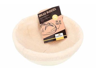 Bread Buddies Rijsmand Rond 20,5x20,5xh9cm Met Katoenen Hoes
