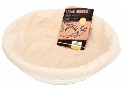 Bread Buddies Rijsmand Rond 26x26xh9cm Met Katoenen Hoes