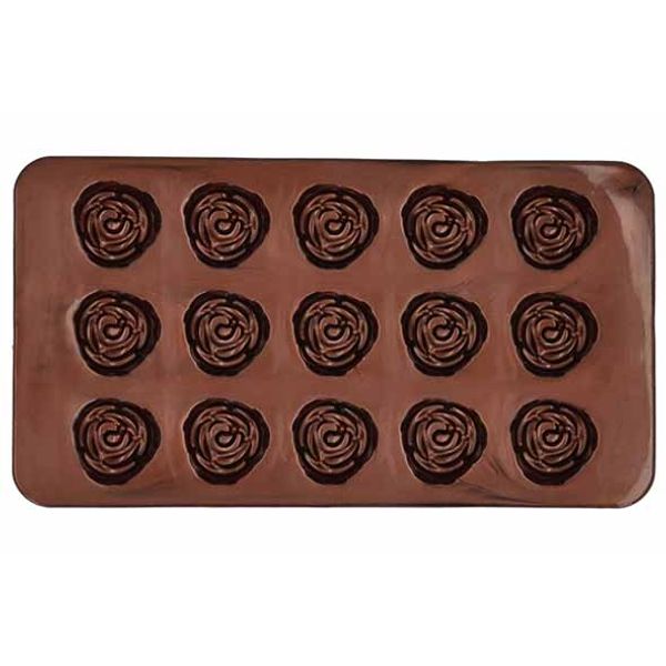 Chocolaterie Chocoladevorm Rose Set2 15 Pralines Per Vorm 