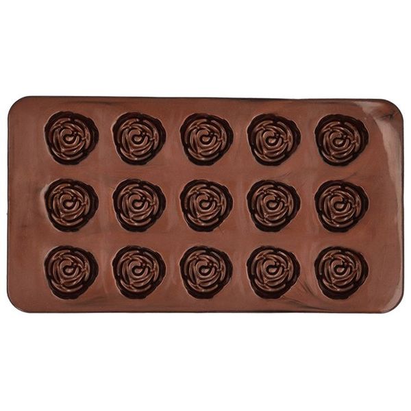 Chocolaterie Chocoladevorm Rose Set2 15 Pralines Per Vorm 