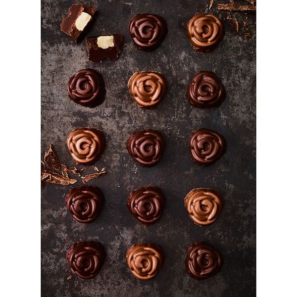 Chocolaterie Chocoladevorm Rose Set2 15 Pralines Per Vorm 