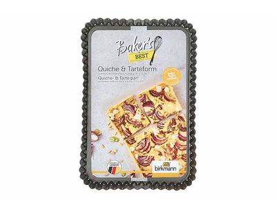 Bakers Best Taart- En Quichevorm 22x32xh3cm Perf. Losse Bodem - Non-stic