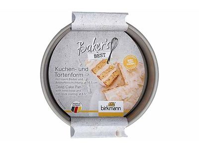 Bakers Best Cakevorm Rond 16,5x16,5xh8cm Losse Bodem - Non-stick