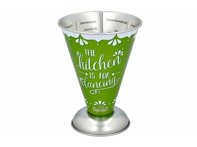 Colour Kitchen Maatbeker The Kitchen Is For Dancing Limoen Groen 11x11xh14,5cm