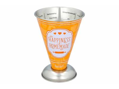 Colour Kitchen Maatbeker Happiness Is Homemade Oranje 11x11xh14,5cm