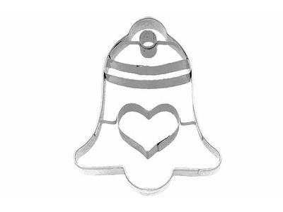 Koekjesvorm Bel Met Hart 6cm 