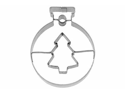Koekjesvorm Kerstbal Met Kerstboom 6cm 