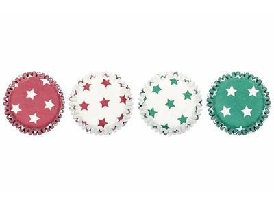 Christmas Mini-muffinvorm Sterren Set100 4,5x4,5xh2,5cm
