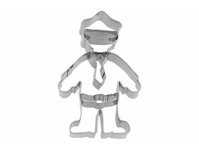 Koekjesvorm Politieagent 8cm 