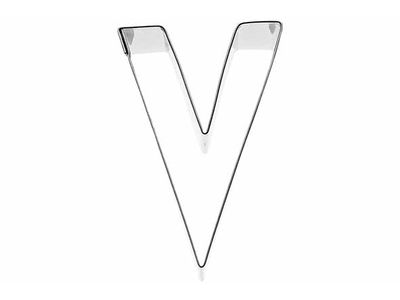 Koekjesvorm Letter V 6cm 