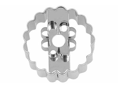 Koekjesvorm Linzer Cookie Klaverblad D5cm