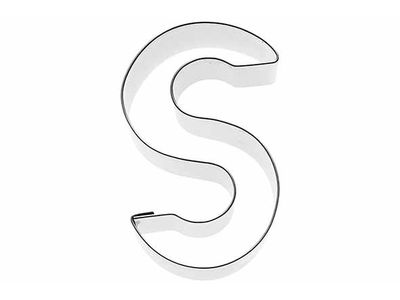 Koekjesvorm Letter S 6cm 