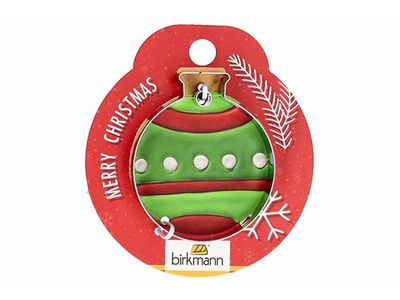 Koekjesvorm Kerstbal 5,5cm Hangkaart