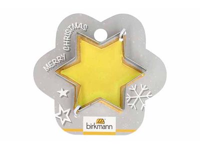 Koekjesvorm Ster 6,1cm Hangkaart