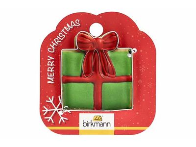 Koekjesvorm Kerstcadeau 6,5cm Hangkaart