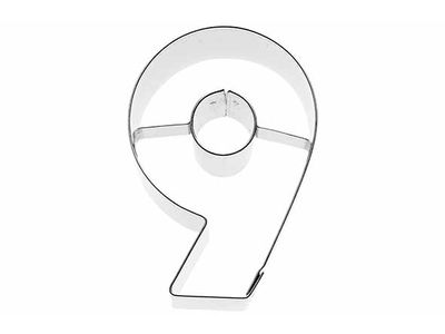 Koekjesvorm Cijfer 9 6cm 