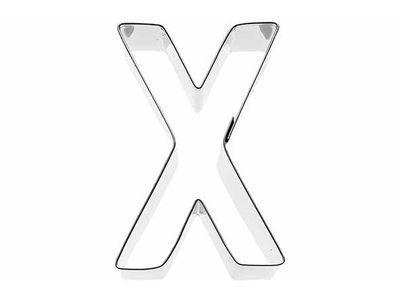 Koekjesvorm Letter X 6cm 
