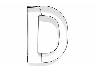 Koekjesvorm Letter D 6cm 