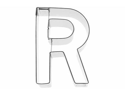 Koekjesvorm Letter R 6cm 