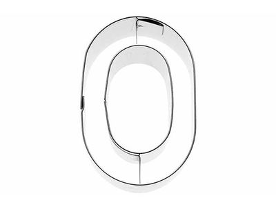 Koekjesvorm Letter O 6cm 