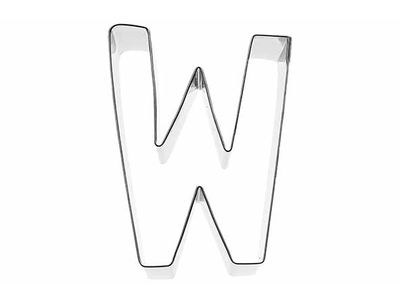 Koekjesvorm Letter W 6cm 