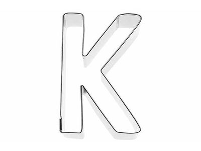 Koekjesvorm Letter K 6cm 