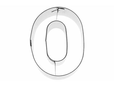 Koekjesvorm Cijfer 0 6cm 