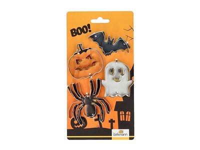 Halloween Koekjesvorm Set4 Verschillende Decors