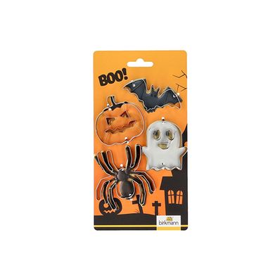 Halloween Koekjesvorm Set4 Verschillende Decors 