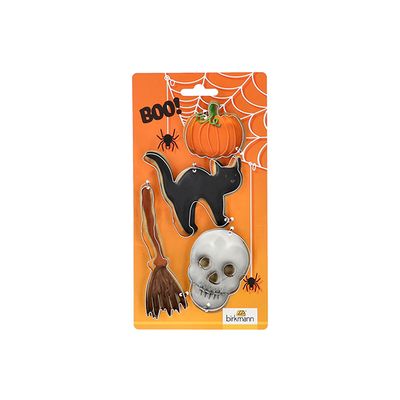 Halloween Koekjesvorm Set4 Verschillende Decors  Birkmann