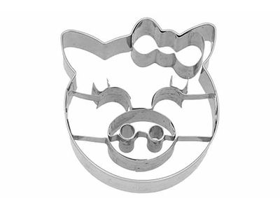 Koekjesvorm Varken Met Strik 6,5x6xh2,5cm