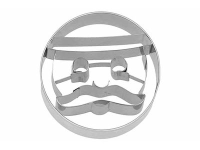 Koekjesvorm Kerstman Rond 6cm 