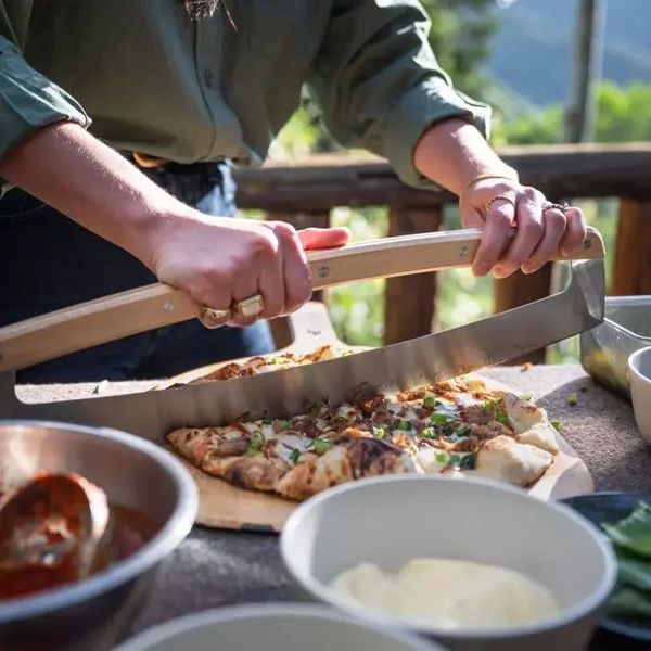 Solo Stove Pizza snijblad uit roestvrijstaal en bamboo