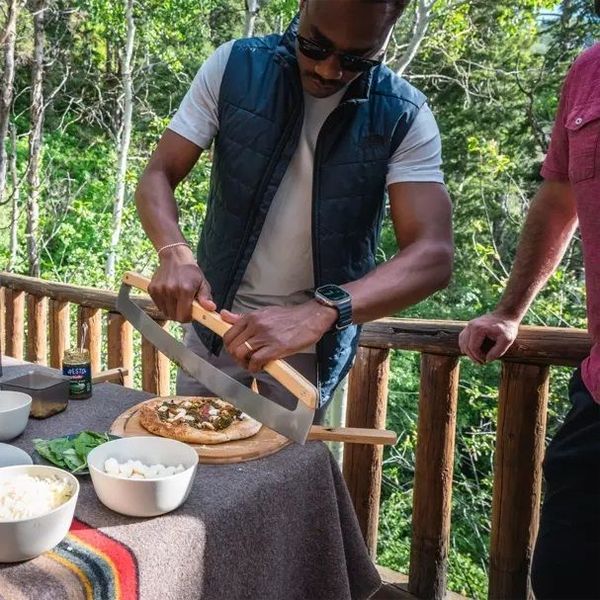 Solo Stove Pizza snijblad uit roestvrijstaal en bamboo